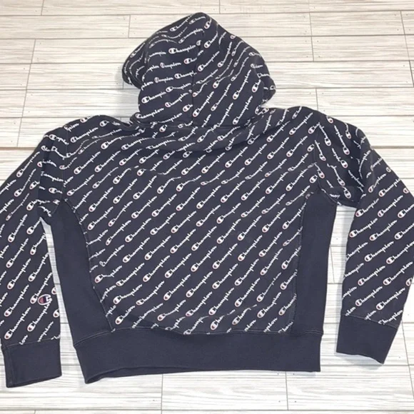 CHAMPION Reverse Weave Spellout Hoodie Size Medium - Picture 3 of 12